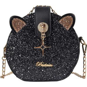 QZUnique Cat Cross Body Handba, Large Capacity Shoulder Bag for Women